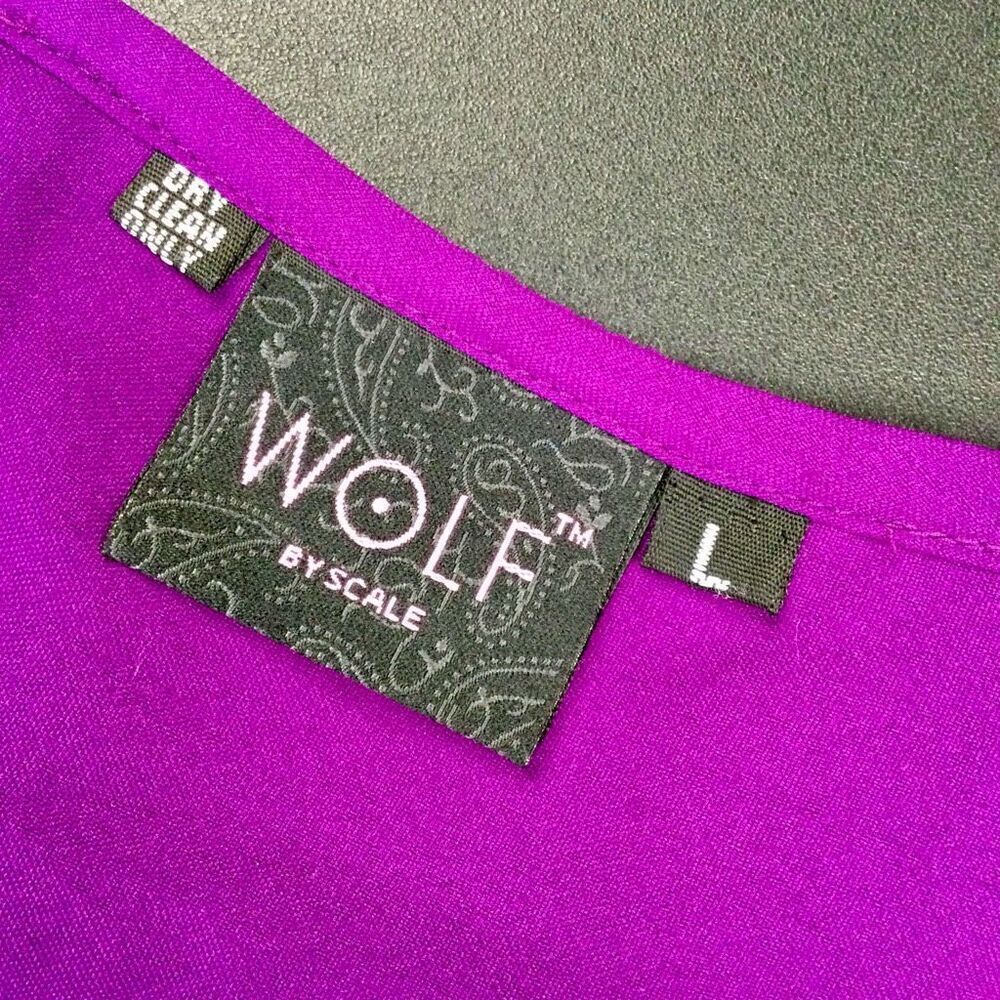 Wolf by Scale Womens Purple Embroidered Floral Striped Sleeveless Top Size X- Sm - Picture 6 of 8